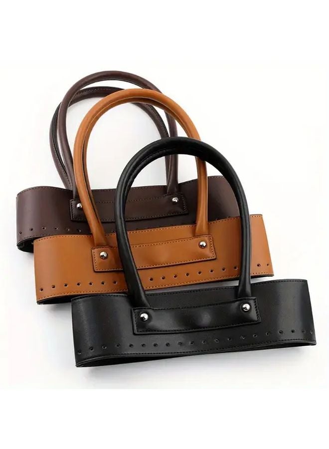 Coffee Color DIY Handwoven Bag Making Kit With Portable Cover And 3D Bag Bottom - Image 5
